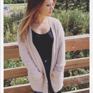 Soft rose cardigan